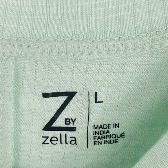 Z by Zella T Shirt Girls Size L 10-12 Green Knotted Back Detail Short Sleeve - Picture 5 of 7